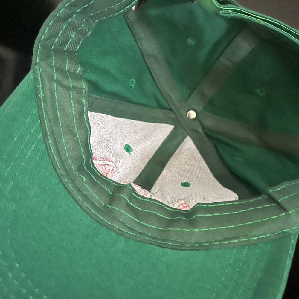 Green Rhinestone AKA Cap - Picture 2 of 2